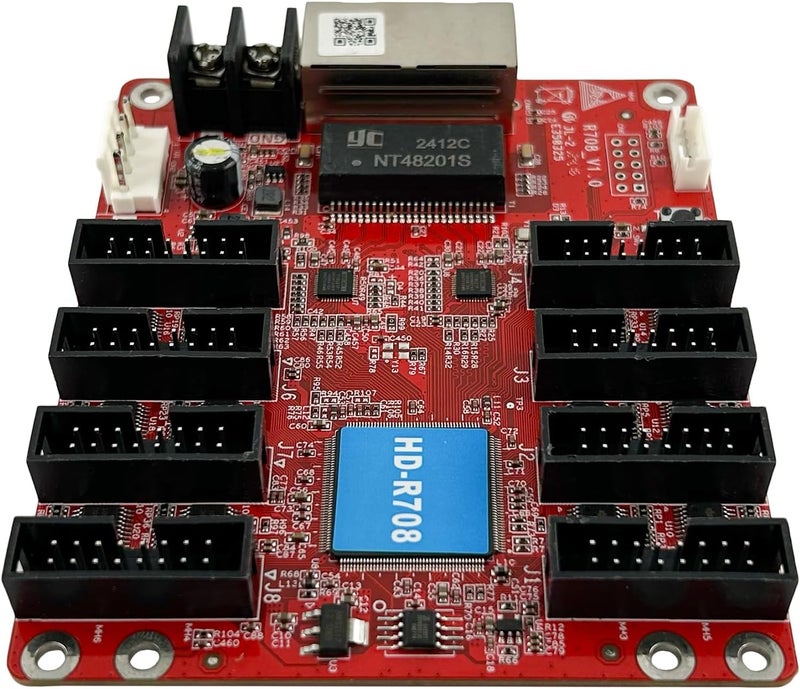 AzarPixel Huidu HD-R708 Receiving Card | Replacement for HD-R508 | LED Display Controller Compatible with Asynchronous & Synchronous Sending Cards, VP Series Video Processors, R Series Receiver Cards - Image 2
